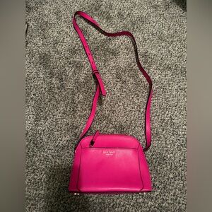 Kate Spade Vibrant Pink Dome Crossbody Bag